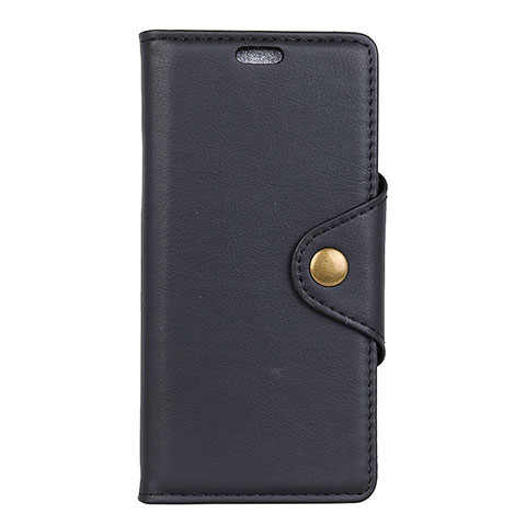 Coque Portefeuille Livre Cuir Etui Clapet L01 pour Alcatel 1 Noir