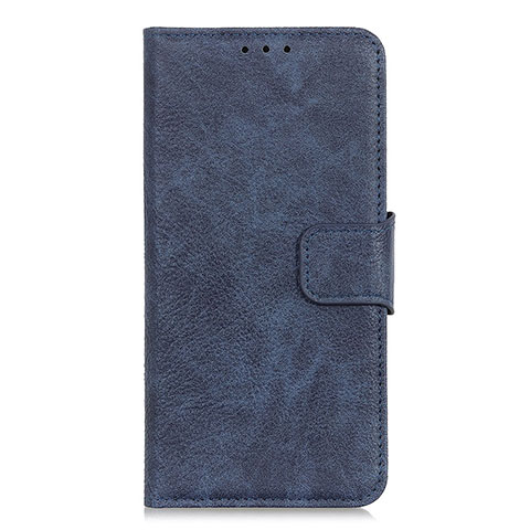 Coque Portefeuille Livre Cuir Etui Clapet L01 pour Alcatel 1X (2019) Bleu