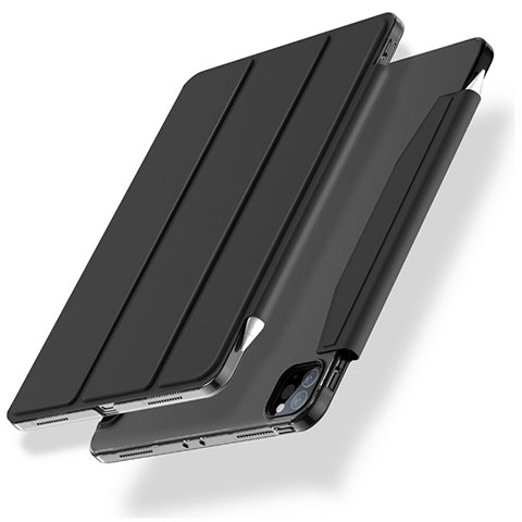 Coque Portefeuille Livre Cuir Etui Clapet L01 pour Apple iPad Pro 11 (2022) Noir