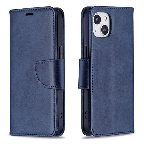 Coque Portefeuille Livre Cuir Etui Clapet L01 pour Apple iPhone 13 Mini Bleu