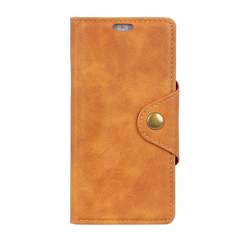 Coque Portefeuille Livre Cuir Etui Clapet L01 pour Asus Zenfone Max ZB555KL Orange