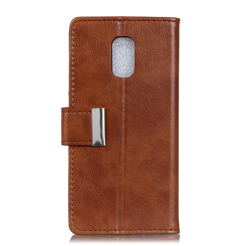 Coque Portefeuille Livre Cuir Etui Clapet L01 pour Asus ZenFone V500KL Marron