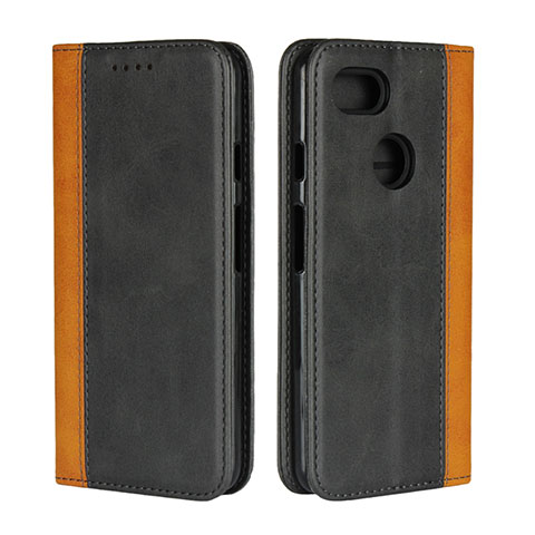 Coque Portefeuille Livre Cuir Etui Clapet L01 pour Google Pixel 3 XL Noir