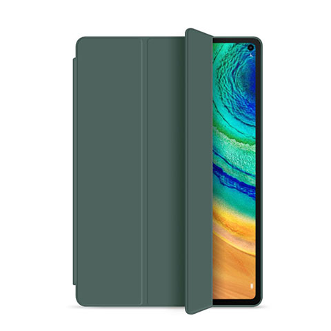 Coque Portefeuille Livre Cuir Etui Clapet L01 pour Huawei MatePad Pro Vert