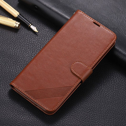 Coque Portefeuille Livre Cuir Etui Clapet L01 pour Huawei Nova 7i Marron