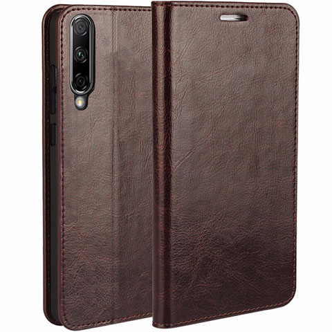 Coque Portefeuille Livre Cuir Etui Clapet L01 pour Huawei P Smart Pro (2019) Marron