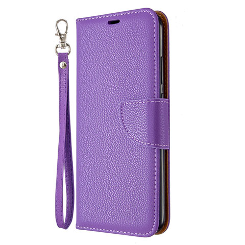 Coque Portefeuille Livre Cuir Etui Clapet L01 pour Huawei P40 Lite E Violet