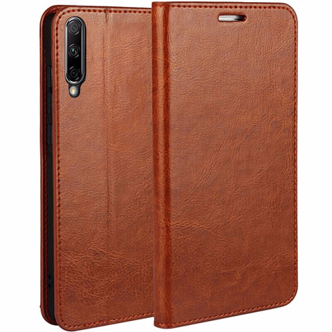 Coque Portefeuille Livre Cuir Etui Clapet L01 pour Huawei Y9s Orange