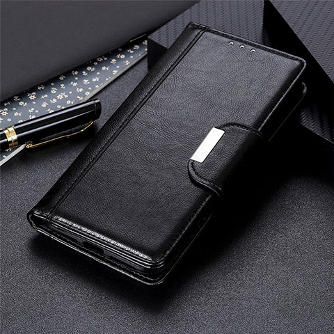 Coque Portefeuille Livre Cuir Etui Clapet L01 pour Motorola Moto E7 (2020) Noir