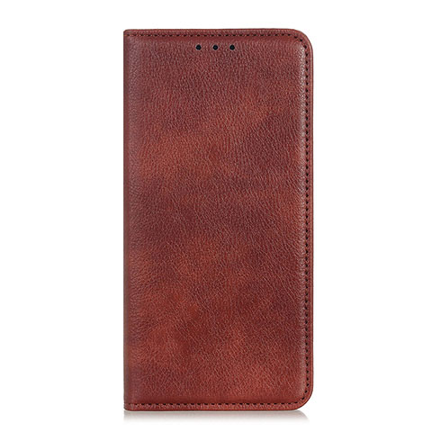 Coque Portefeuille Livre Cuir Etui Clapet L01 pour Motorola Moto G 5G Marron