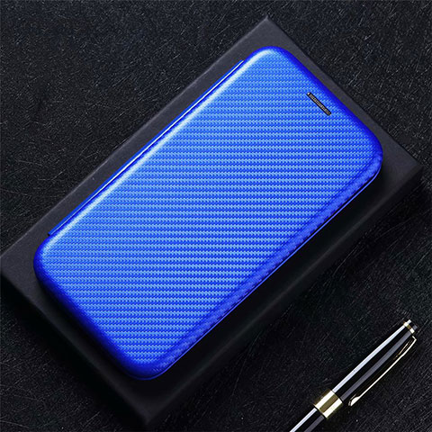 Coque Portefeuille Livre Cuir Etui Clapet L01 pour Oppo A32 Bleu