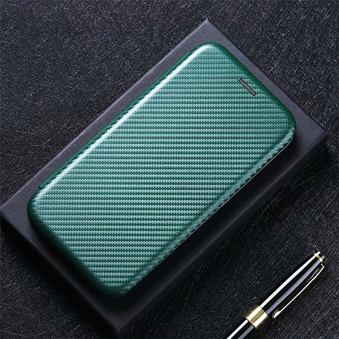 Coque Portefeuille Livre Cuir Etui Clapet L01 pour Oppo A33 Vert Nuit