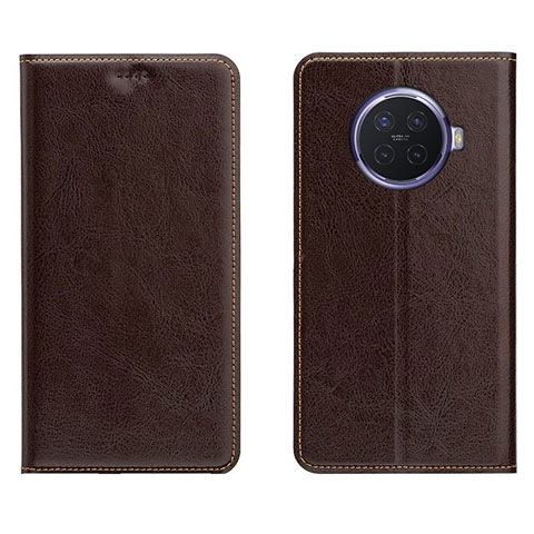 Coque Portefeuille Livre Cuir Etui Clapet L01 pour Oppo Ace2 Marron