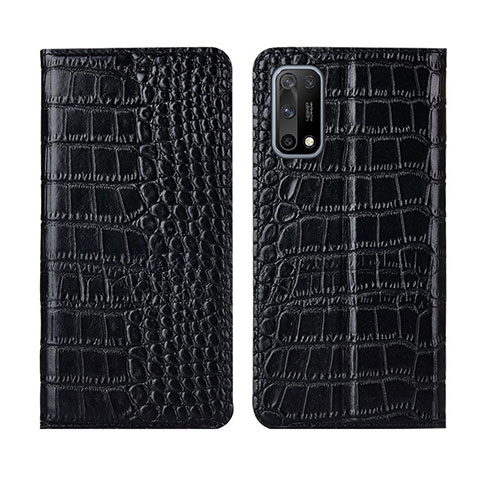 Coque Portefeuille Livre Cuir Etui Clapet L01 pour Oppo K7x 5G Noir