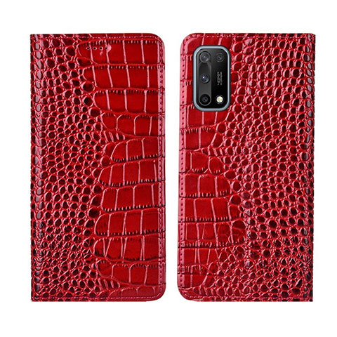 Coque Portefeuille Livre Cuir Etui Clapet L01 pour Oppo K7x 5G Rouge