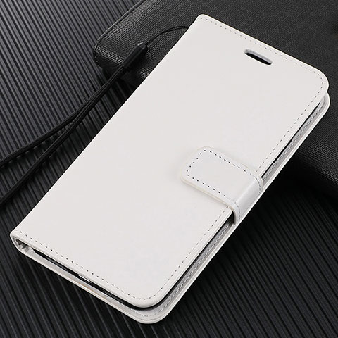 Coque Portefeuille Livre Cuir Etui Clapet L01 pour Oppo Reno2 Z Blanc