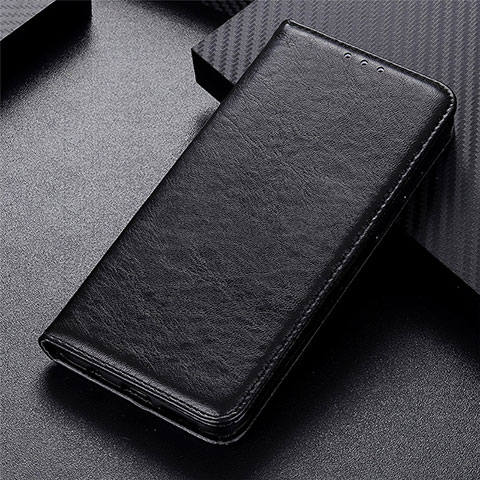 Coque Portefeuille Livre Cuir Etui Clapet L01 pour Oppo Reno4 F Noir