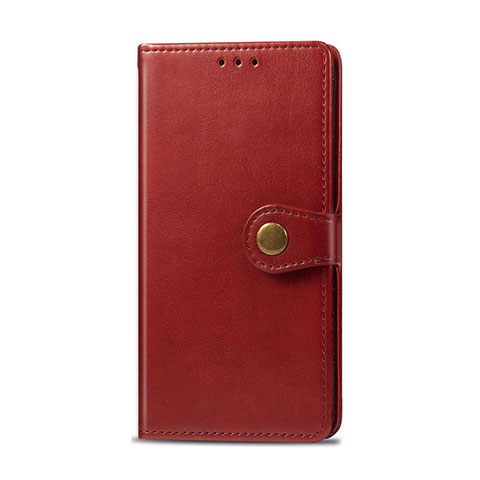 Coque Portefeuille Livre Cuir Etui Clapet L01 pour Realme 5 Rouge