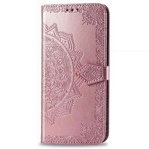 Coque Portefeuille Livre Cuir Etui Clapet L01 pour Realme 6i Or Rose