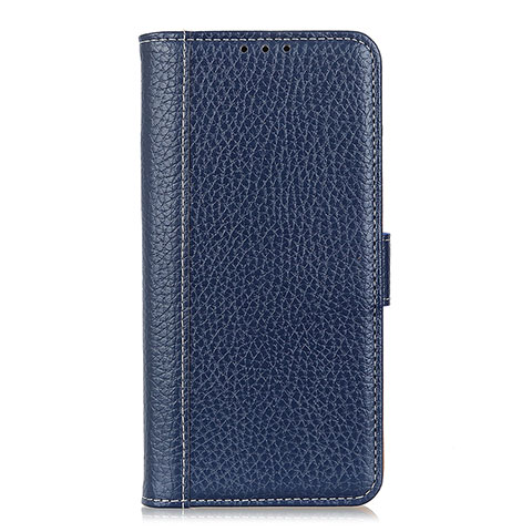 Coque Portefeuille Livre Cuir Etui Clapet L01 pour Realme Q Bleu