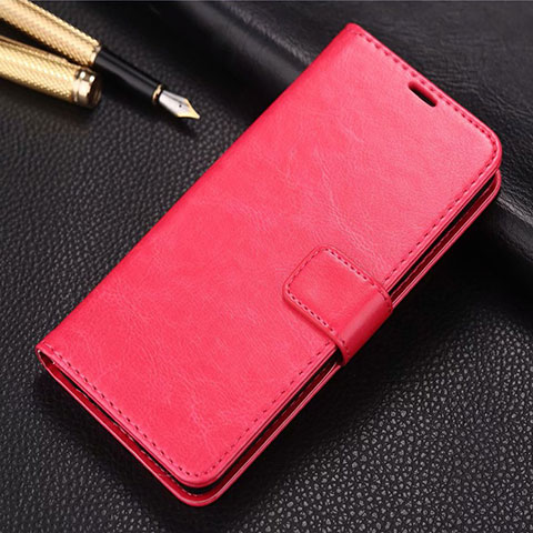 Coque Portefeuille Livre Cuir Etui Clapet L01 pour Realme X2 Rouge