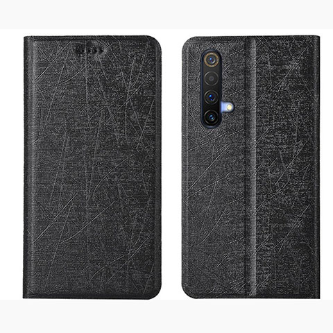 Coque Portefeuille Livre Cuir Etui Clapet L01 pour Realme X3 SuperZoom Noir