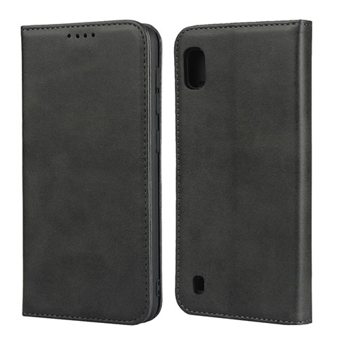 Coque Portefeuille Livre Cuir Etui Clapet L01 pour Samsung Galaxy A10 Noir