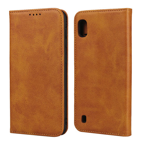 Coque Portefeuille Livre Cuir Etui Clapet L01 pour Samsung Galaxy A10 Orange