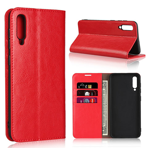 Coque Portefeuille Livre Cuir Etui Clapet L01 pour Samsung Galaxy A50S Rouge