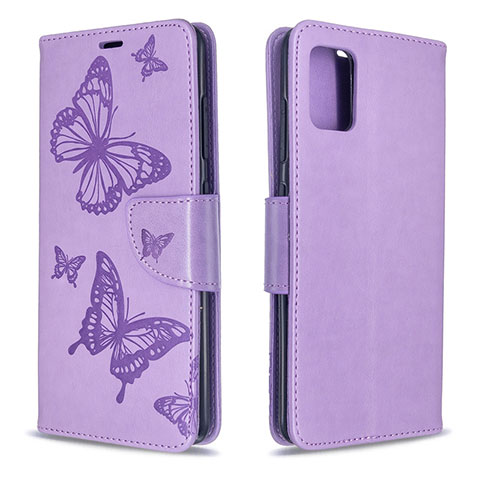 Coque Portefeuille Livre Cuir Etui Clapet L01 pour Samsung Galaxy A51 5G Violet