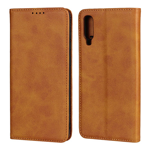 Coque Portefeuille Livre Cuir Etui Clapet L01 pour Samsung Galaxy A70 Orange