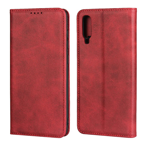 Coque Portefeuille Livre Cuir Etui Clapet L01 pour Samsung Galaxy A70 Rouge