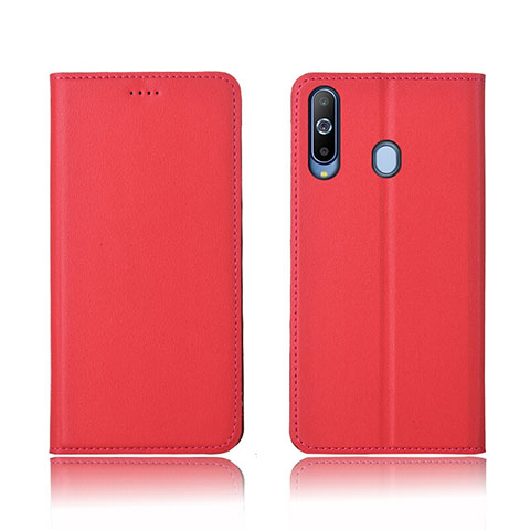 Coque Portefeuille Livre Cuir Etui Clapet L01 pour Samsung Galaxy A8s SM-G8870 Rouge