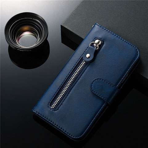 Coque Portefeuille Livre Cuir Etui Clapet L01 pour Samsung Galaxy S20 5G Bleu