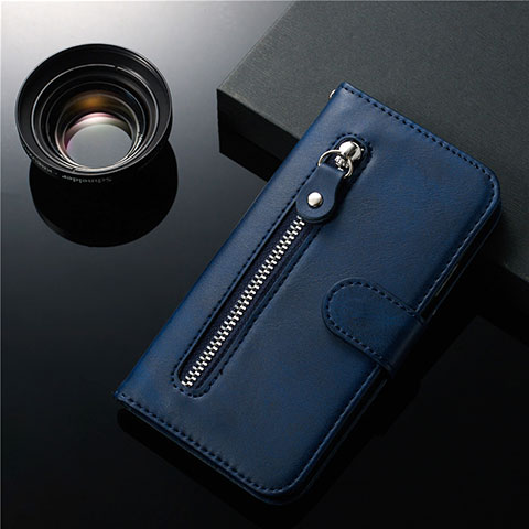 Coque Portefeuille Livre Cuir Etui Clapet L01 pour Samsung Galaxy S20 Plus 5G Bleu