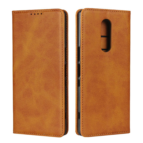 Coque Portefeuille Livre Cuir Etui Clapet L01 pour Sony Xperia 1 Orange