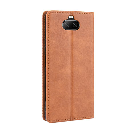 Coque Portefeuille Livre Cuir Etui Clapet L01 pour Sony Xperia 8 Lite Orange