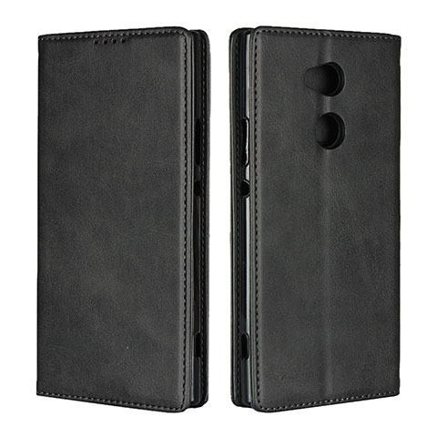 Coque Portefeuille Livre Cuir Etui Clapet L01 pour Sony Xperia XA2 Ultra Noir