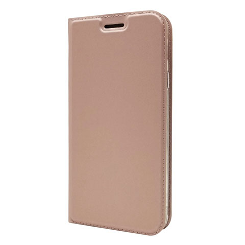 Coque Portefeuille Livre Cuir Etui Clapet L01 pour Sony Xperia XA3 Or Rose