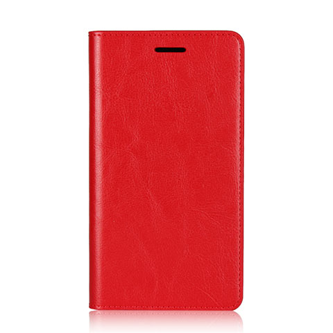 Coque Portefeuille Livre Cuir Etui Clapet L01 pour Sony Xperia XZ2 Premium Rouge