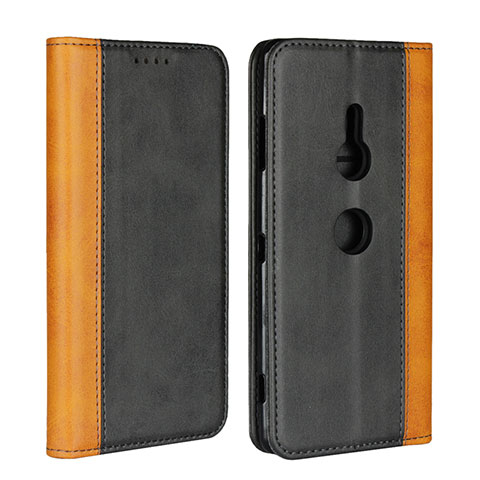 Coque Portefeuille Livre Cuir Etui Clapet L01 pour Sony Xperia XZ3 Noir