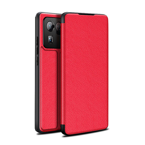 Coque Portefeuille Livre Cuir Etui Clapet L01 pour Xiaomi Mi 11 Ultra 5G Rouge