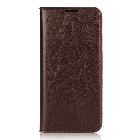 Coque Portefeuille Livre Cuir Etui Clapet L01 pour Xiaomi Mi 9 Marron