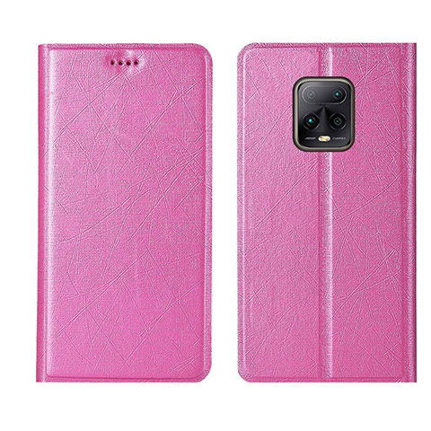 Coque Portefeuille Livre Cuir Etui Clapet L01 pour Xiaomi Redmi 10X Pro 5G Rose