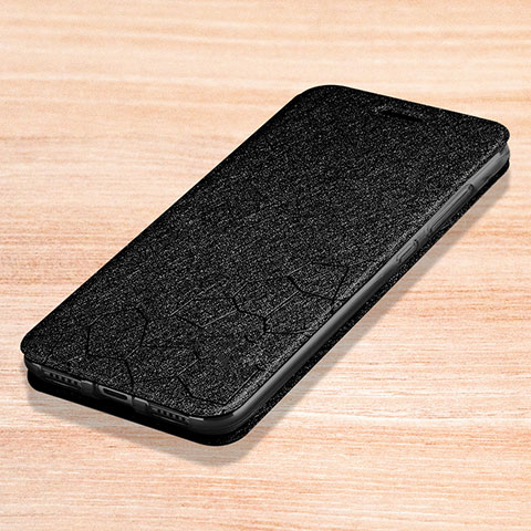 Coque Portefeuille Livre Cuir Etui Clapet L01 pour Xiaomi Redmi Note 7 Noir