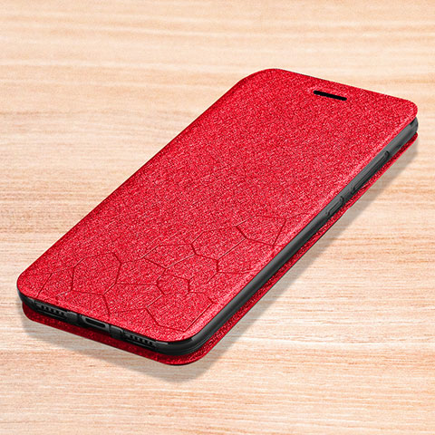 Coque Portefeuille Livre Cuir Etui Clapet L01 pour Xiaomi Redmi Note 7 Pro Rouge