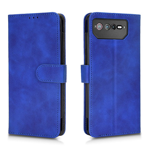 Coque Portefeuille Livre Cuir Etui Clapet L01Z pour Asus ROG Phone 6 Bleu