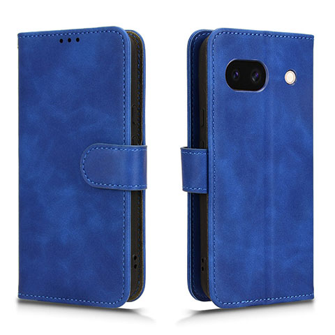 Coque Portefeuille Livre Cuir Etui Clapet L01Z pour Google Pixel 8a 5G Bleu