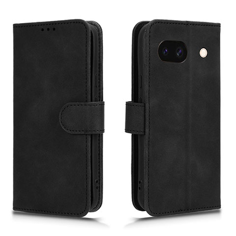 Coque Portefeuille Livre Cuir Etui Clapet L01Z pour Google Pixel 8a 5G Noir