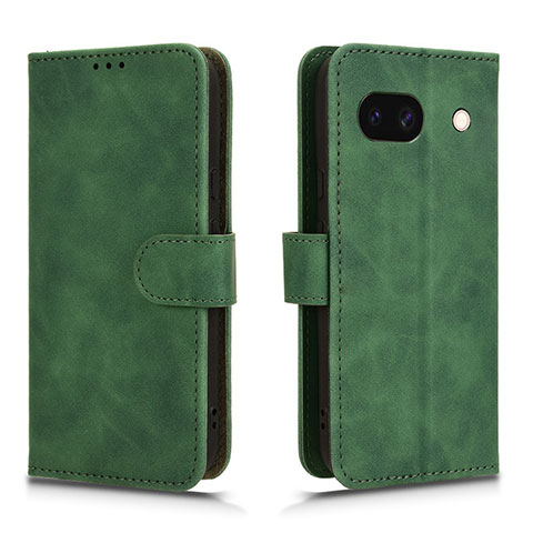 Coque Portefeuille Livre Cuir Etui Clapet L01Z pour Google Pixel 8a 5G Vert